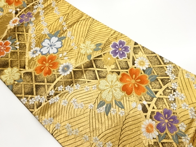 JAPANESE FUKURO OBI / WOVEN SAKURA